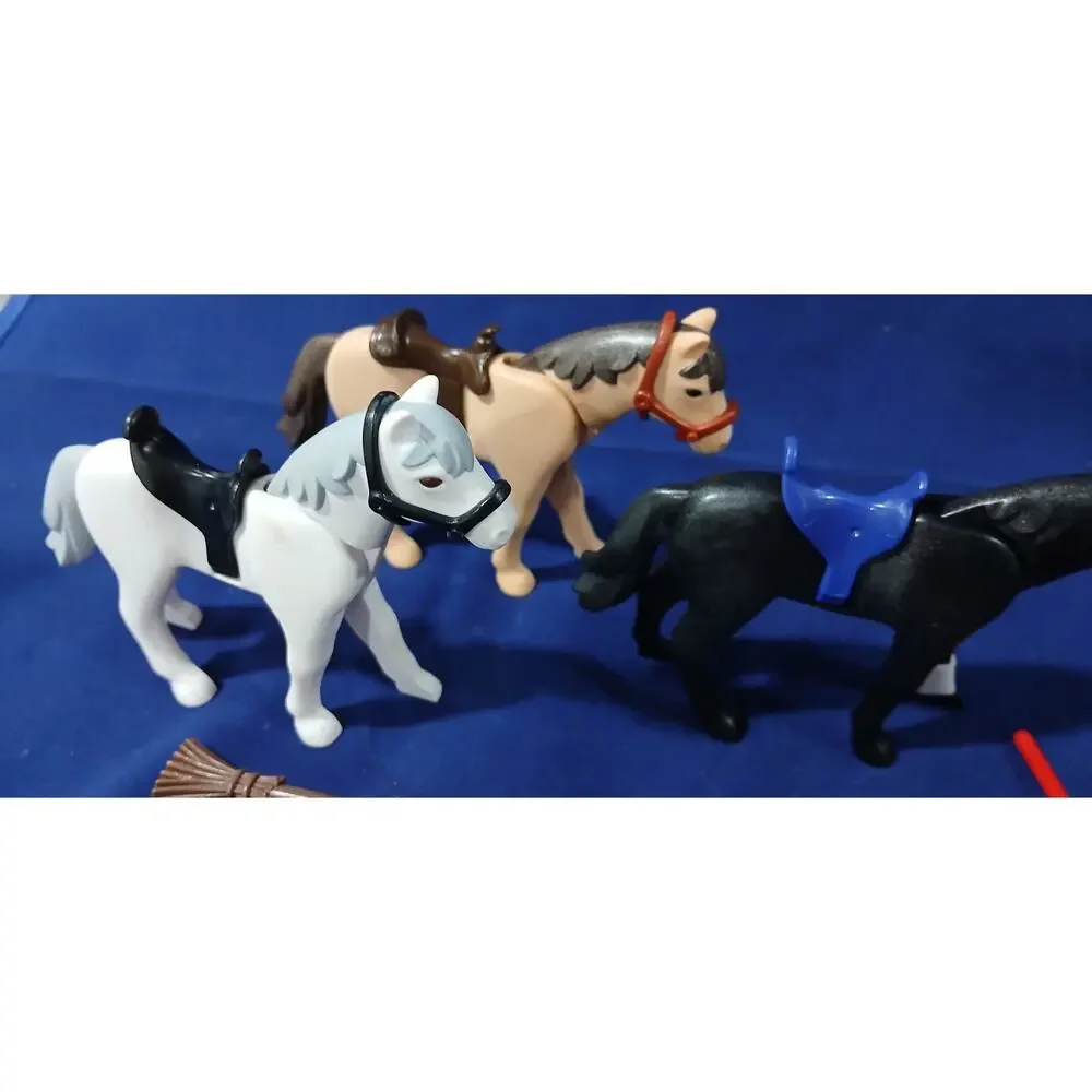 Playmobil Lot of Horses Horse Care Barn Tools Saddles Accessories Vintage